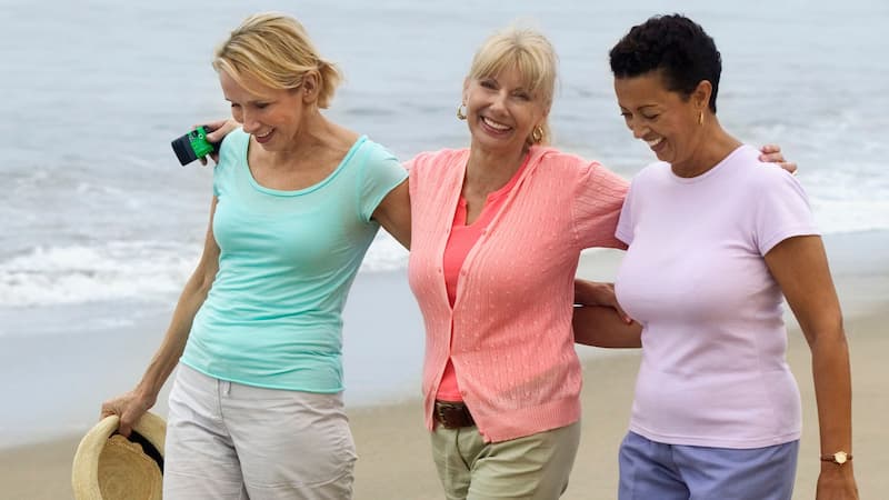 Women walking together